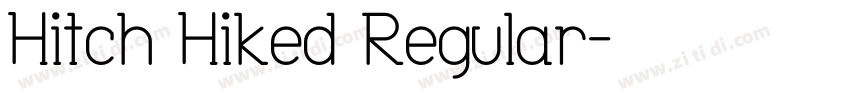 Hitch Hiked Regular字体转换